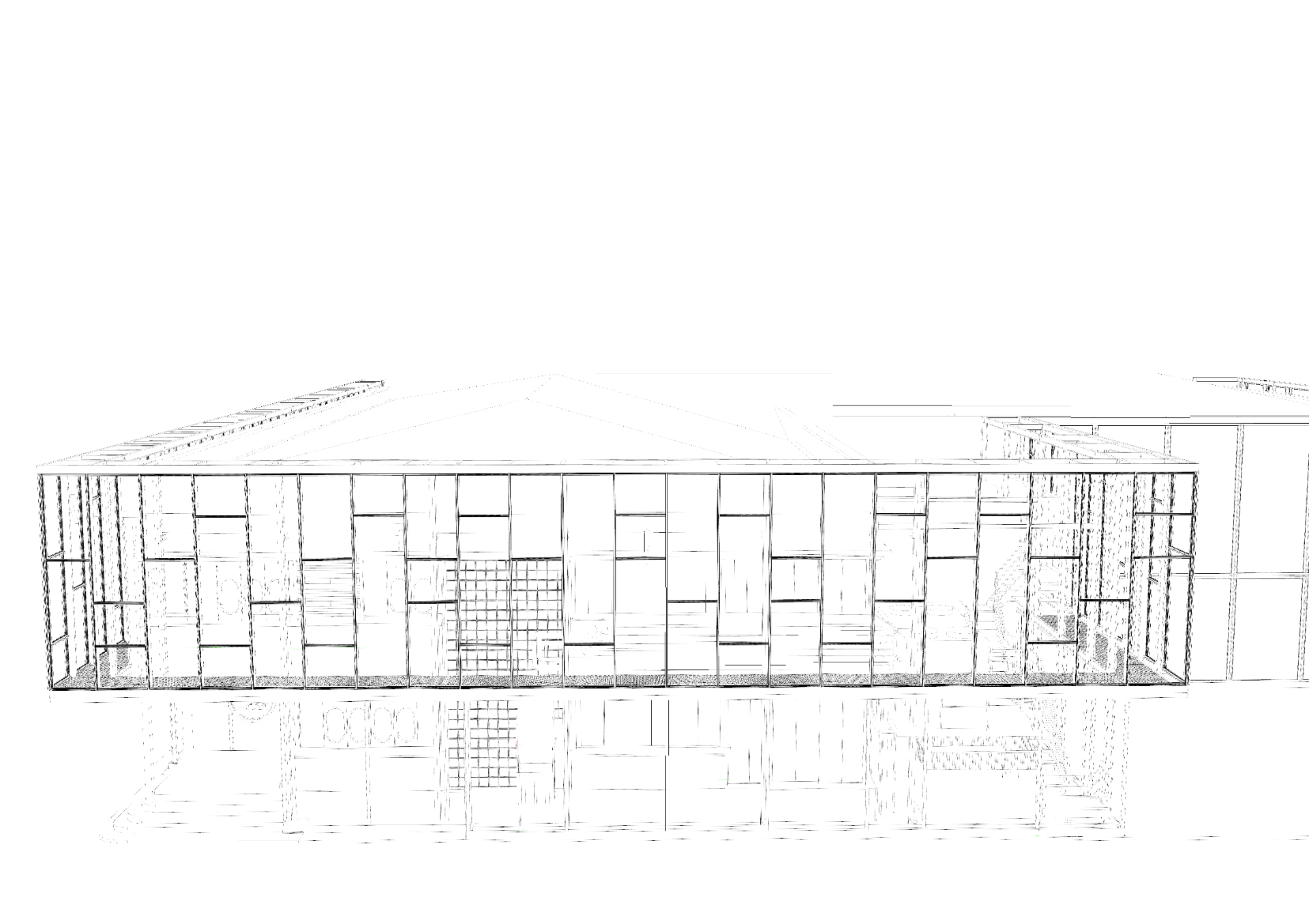 Elevation study — façade composition and proportions