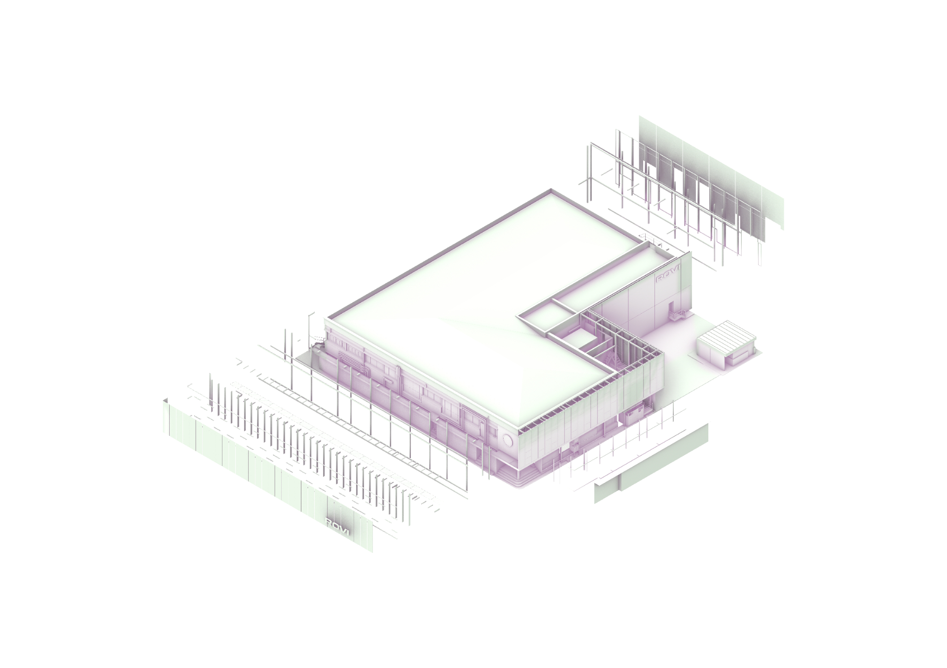 Architectural model — corporate identity and massing