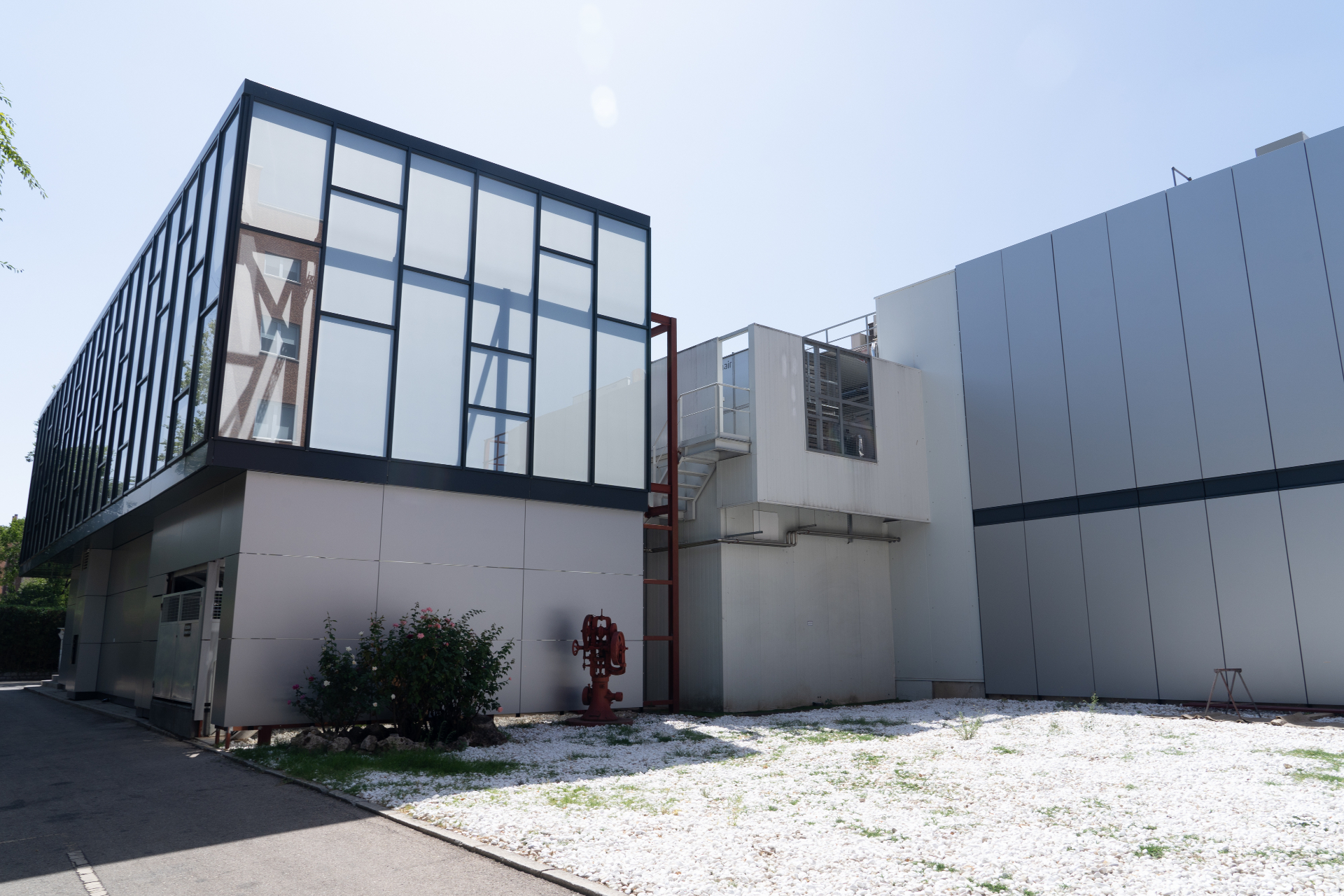 New volume — articulation with existing industrial fabric